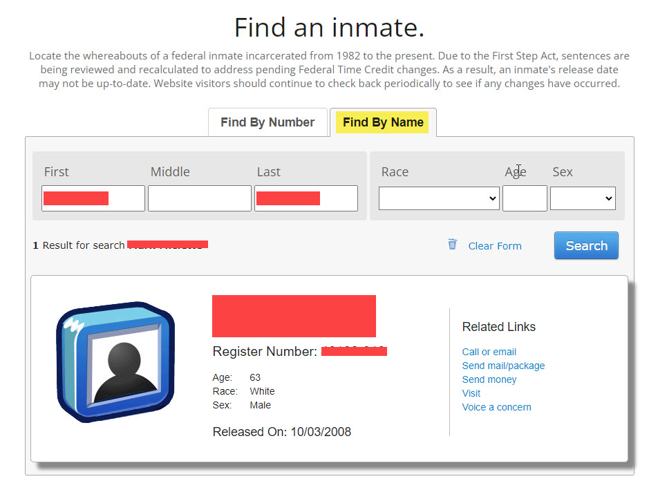 FCI Petersburg Medium Federal Inmate Search